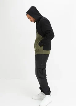 Sweat zippé à capuche 100% coton
