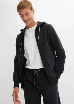 Sweat zippé à capuche 100% coton