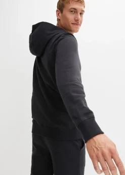 Sweat zippé à capuche 100% coton