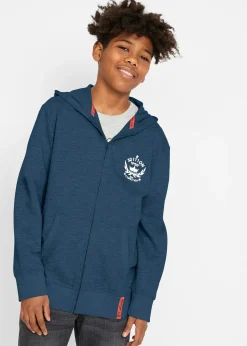 Sweat zippé à capuche, 100% coton