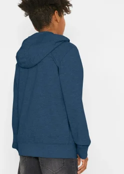 Sweat zippé à capuche, 100% coton