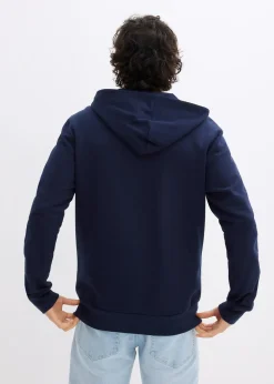 Sweat zippé à capuche 100% coton