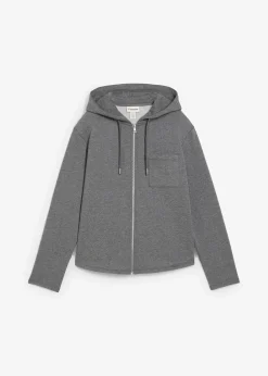 Sweat zippé à capuche avec polyester recyclé