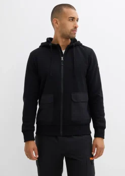 Sweat zippé à capuche et doublure peluche