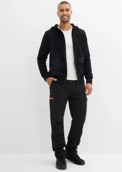 Sweat zippé à capuche et doublure peluche