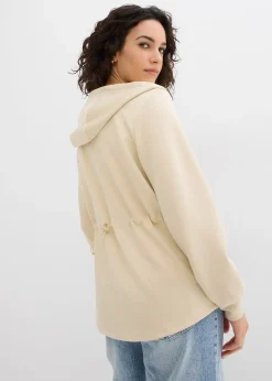 Sweat zippé à capuche, extensible