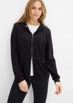 Sweat zippé à capuche, extensible