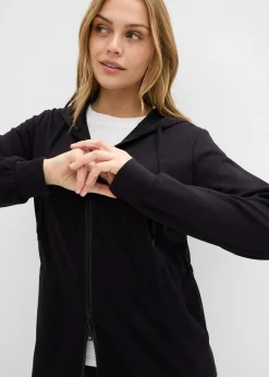 Sweat zippé à capuche, extensible