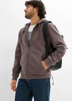 Sweat zippé à capuche, regular