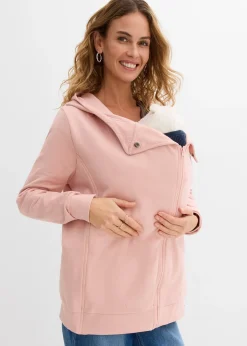 Sweat zippé de grossesse 3en1 avec empiècement de portage