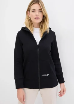 Sweat zippé en doux coton mélangé