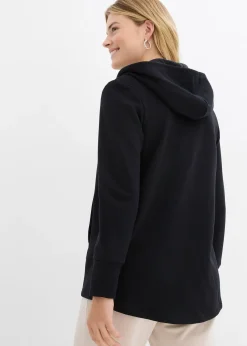 Sweat zippé en doux coton mélangé