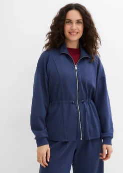 Sweat zippé en matière néoprène douce
