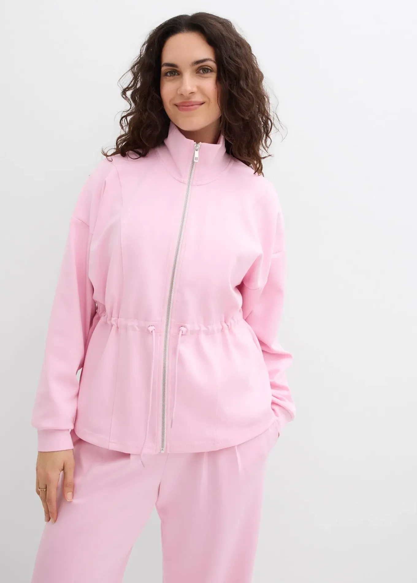 Sweat zippé en matière néoprène douce