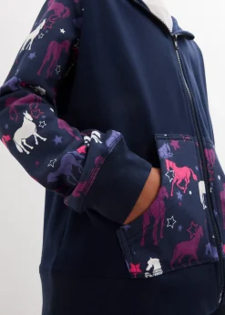 Sweat zippé fille