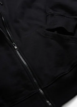 Sweat zippé homme en coton avec empiècement de portage