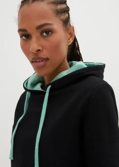 Sweat-shirt à capuche avec détails contrastants