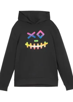 Sweat-shirt à capuche en coton mélangé doux
