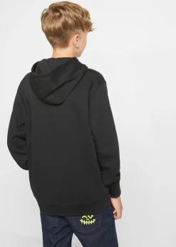 Sweat-shirt à capuche en coton mélangé doux