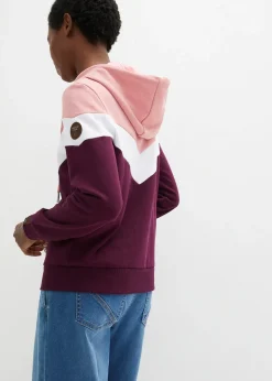 Sweat-shirt à capuche et grand col