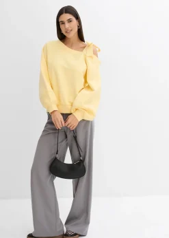 Sweat-shirt ample, asymétrique