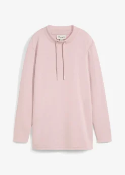 Sweat-shirt avec base fendue