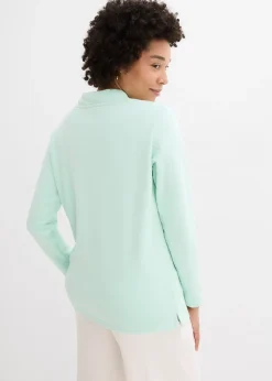 Sweat-shirt avec base fendue