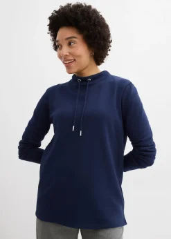 Sweat-shirt avec base fendue