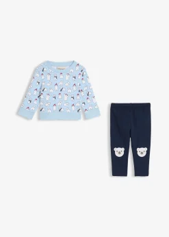 Sweat-shirt et legging bébé 100% coton (ens. 2 pces)