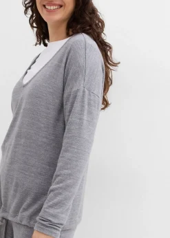 Sweat-shirt oversize effet maille