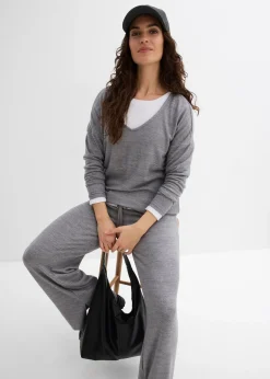Sweat-shirt oversize effet maille
