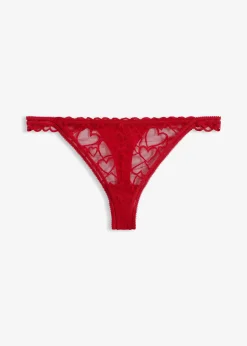 Tanga à dentelle cœurs