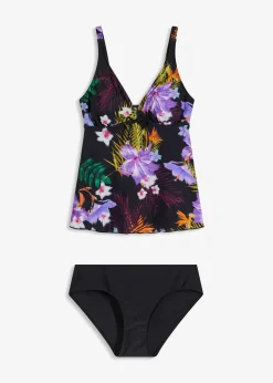 Tankini à col V (ens. 2 pces)