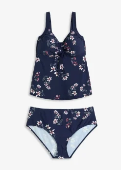 Tankini à fronces (ens. 2 pces)