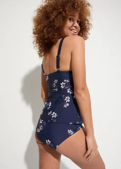 Tankini à fronces (ens. 2 pces)