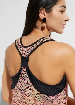 Tankini avec dentelle extensible (ens. 2 pces)