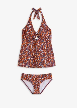 Tankini dos nu (ens. 2 pces) détail anneau
