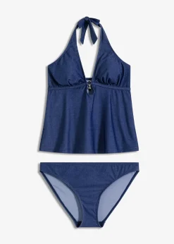 Tankini (ens. 2 pces) aspect jean