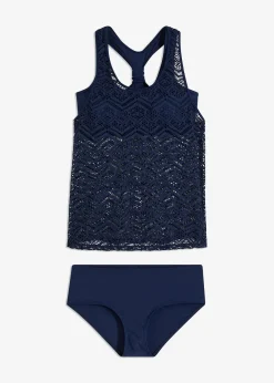 Tankini (ens. 2 pces) en dentelle