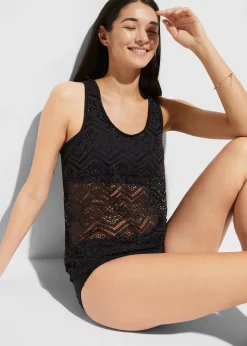 Tankini (ens. 2 pces) en dentelle