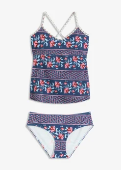 Tankini (ens. 2 pces) à bretelles croisées