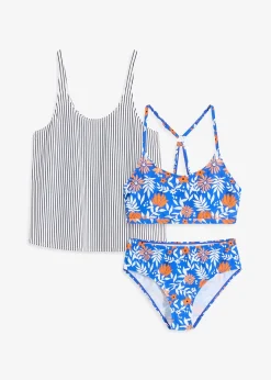 Tankini et haut de bikini (ens. 3 pces)