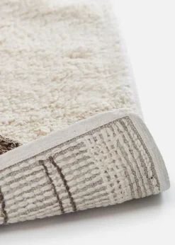 Tapis de bain à motif graphique