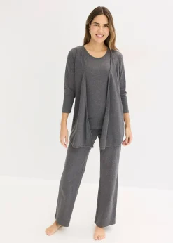 Tenue d’intérieur (ens. 3 pces) en viscose majoritaire