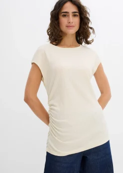 Top à base asymétrique en crêpe léger