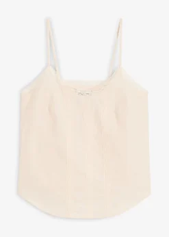 Top avec broderies anglaises 100% coton