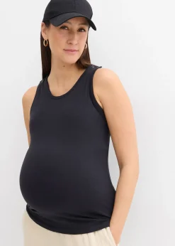 Top de grossesse et d’allaitement en coton avec soutien-gorge intégré