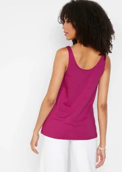 Top en coton à détails nœuds