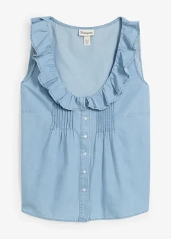 Top en jean de coton
