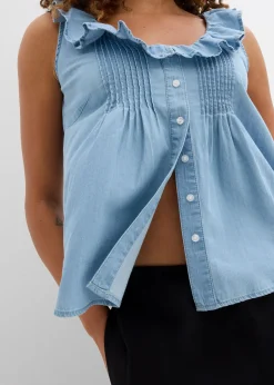 Top en jean de coton